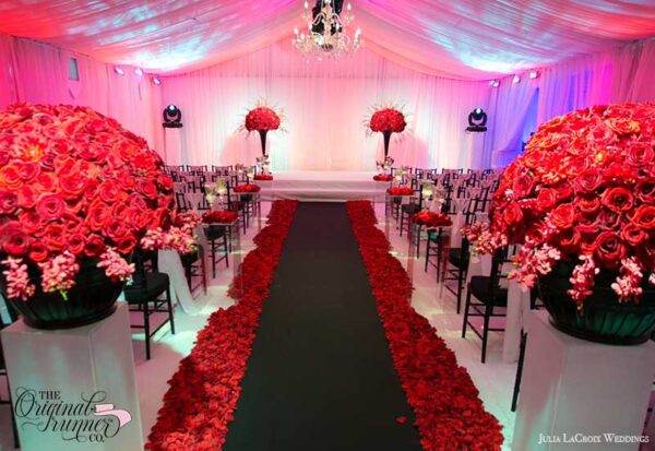 Black and Red Wedding. Julia LaCroix Weddings.